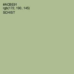 #ACBE91 - Schist Color Image