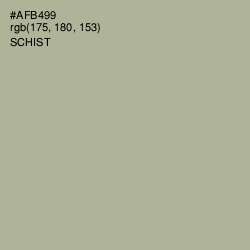 #AFB499 - Schist Color Image