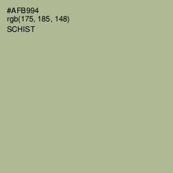 #AFB994 - Schist Color Image