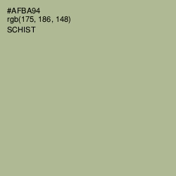 #AFBA94 - Schist Color Image