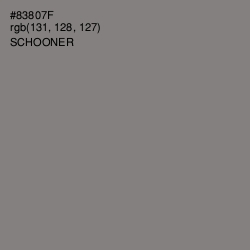 #83807F - Schooner Color Image