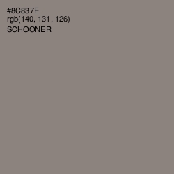 #8C837E - Schooner Color Image
