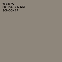 #8E867A - Schooner Color Image