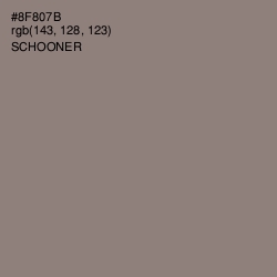 #8F807B - Schooner Color Image