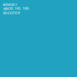 #20A3C1 - Scooter Color Image
