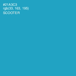 #21A3C3 - Scooter Color Image