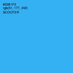 #33B1F2 - Scooter Color Image