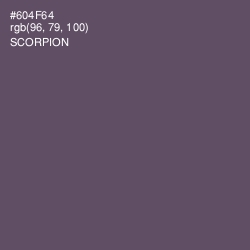 #604F64 - Scorpion Color Image
