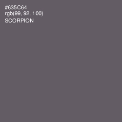 #635C64 - Scorpion Color Image