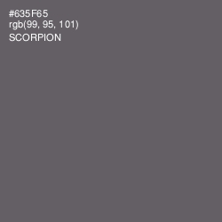#635F65 - Scorpion Color Image
