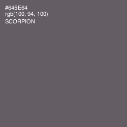 #645E64 - Scorpion Color Image