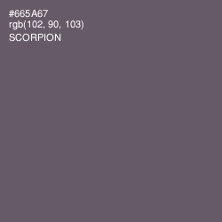 #665A67 - Scorpion Color Image