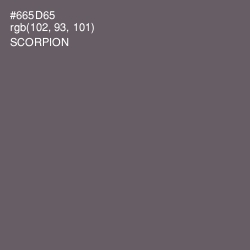 #665D65 - Scorpion Color Image