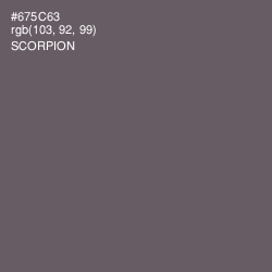 #675C63 - Scorpion Color Image