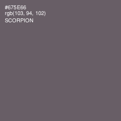 #675E66 - Scorpion Color Image