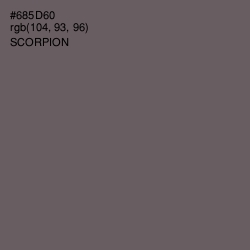 #685D60 - Scorpion Color Image