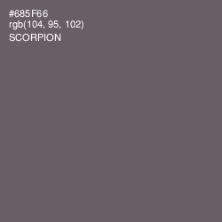 #685F66 - Scorpion Color Image