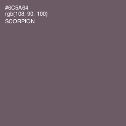 #6C5A64 - Scorpion Color Image