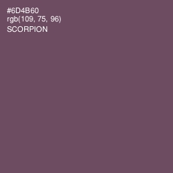#6D4B60 - Scorpion Color Image