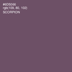 #6D5066 - Scorpion Color Image