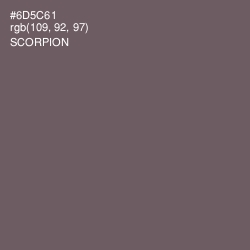 #6D5C61 - Scorpion Color Image