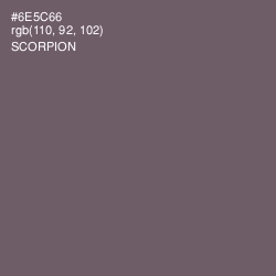 #6E5C66 - Scorpion Color Image