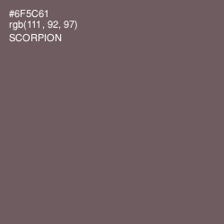 #6F5C61 - Scorpion Color Image