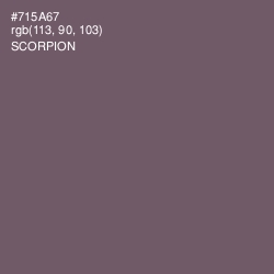 #715A67 - Scorpion Color Image