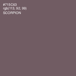 #715C63 - Scorpion Color Image