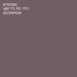 #735D65 - Scorpion Color Image