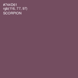 #744D61 - Scorpion Color Image