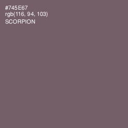 #745E67 - Scorpion Color Image