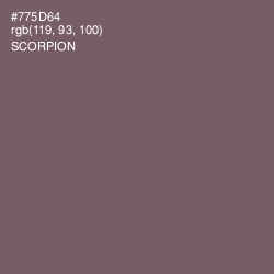 #775D64 - Scorpion Color Image