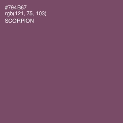 #794B67 - Scorpion Color Image