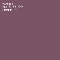 #7A5364 - Scorpion Color Image