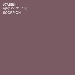 #7A5B64 - Scorpion Color Image