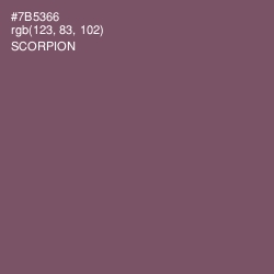 #7B5366 - Scorpion Color Image