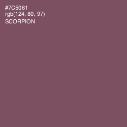#7C5061 - Scorpion Color Image