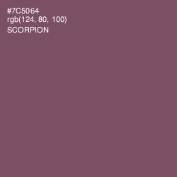 #7C5064 - Scorpion Color Image