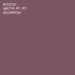 #7C5761 - Scorpion Color Image
