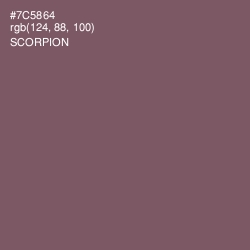 #7C5864 - Scorpion Color Image