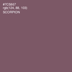 #7C5867 - Scorpion Color Image