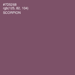 #7D5268 - Scorpion Color Image