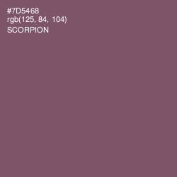 #7D5468 - Scorpion Color Image