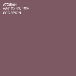 #7D5964 - Scorpion Color Image