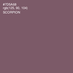 #7D5A68 - Scorpion Color Image