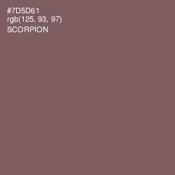 #7D5D61 - Scorpion Color Image