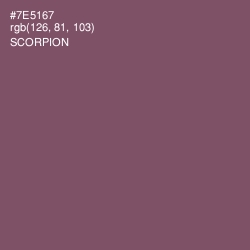 #7E5167 - Scorpion Color Image