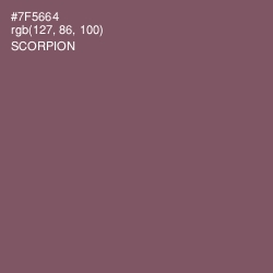 #7F5664 - Scorpion Color Image