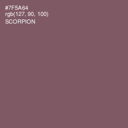 #7F5A64 - Scorpion Color Image